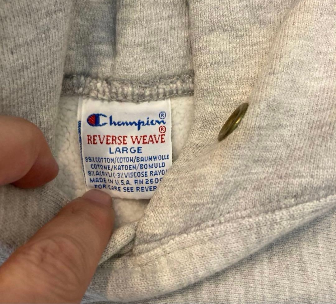 チャンピオン RW グレー 目あり 90s USA製