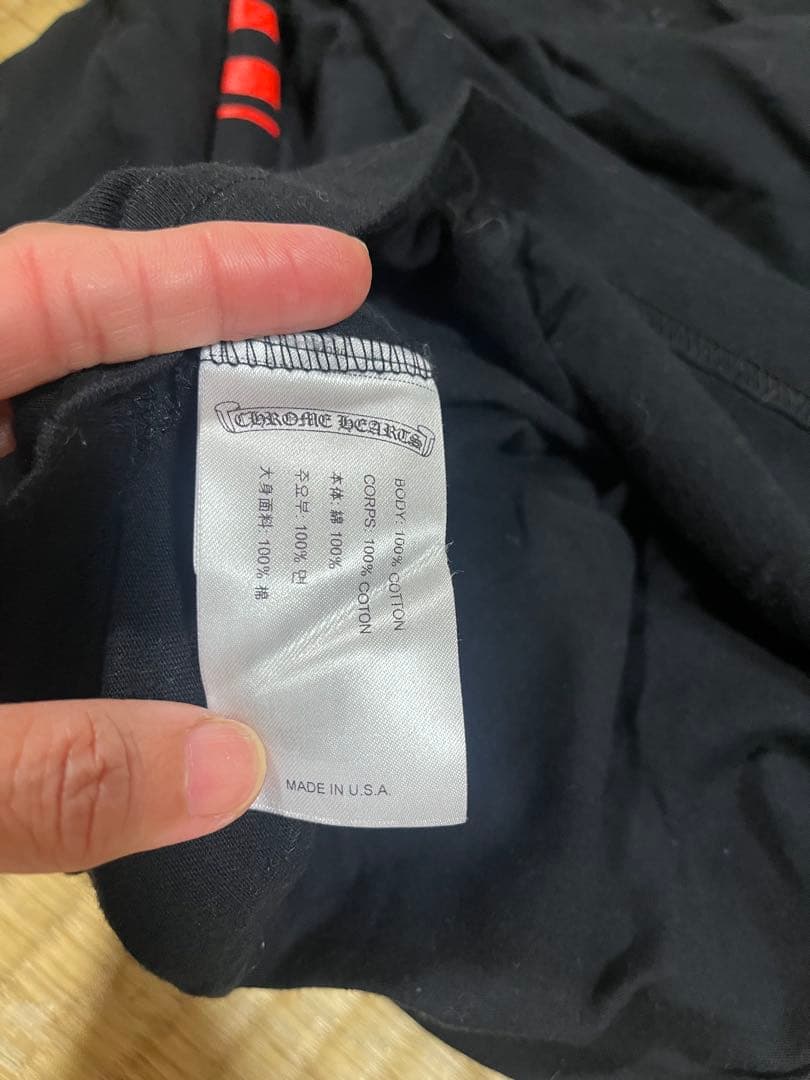 Chrome Hearts ブラック ロングスリーブ Tシャツ