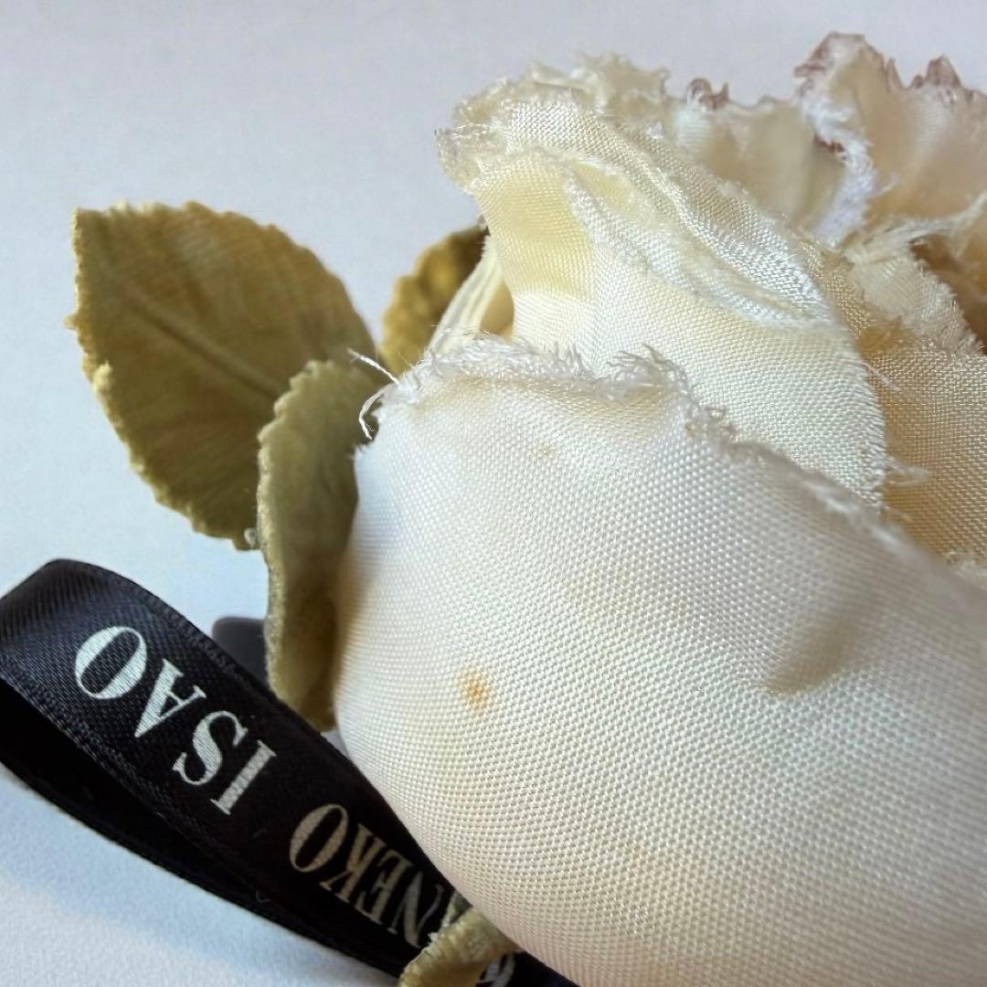 希少　カネコイサオ　ヴィンテージ　ローズコサージュ　２点セット　リボン　赤白