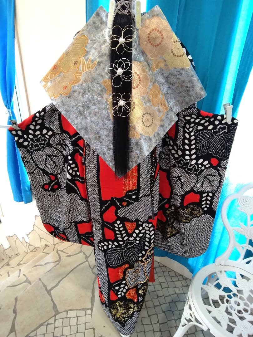 振袖フルセット、正絹総絞り、成人式、重ね衿、帯揚げ帯締め、本佐賀袋帯、襦袢