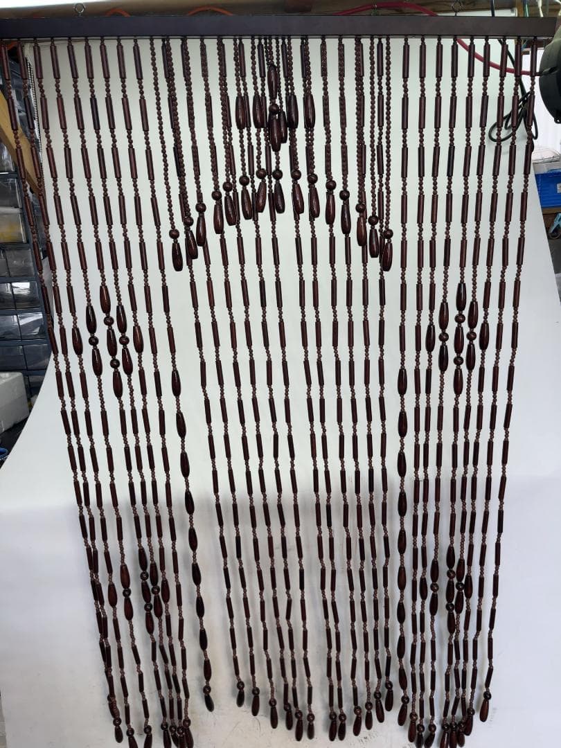 玉のれん　開閉式　すだれ　アンティーク　02c19