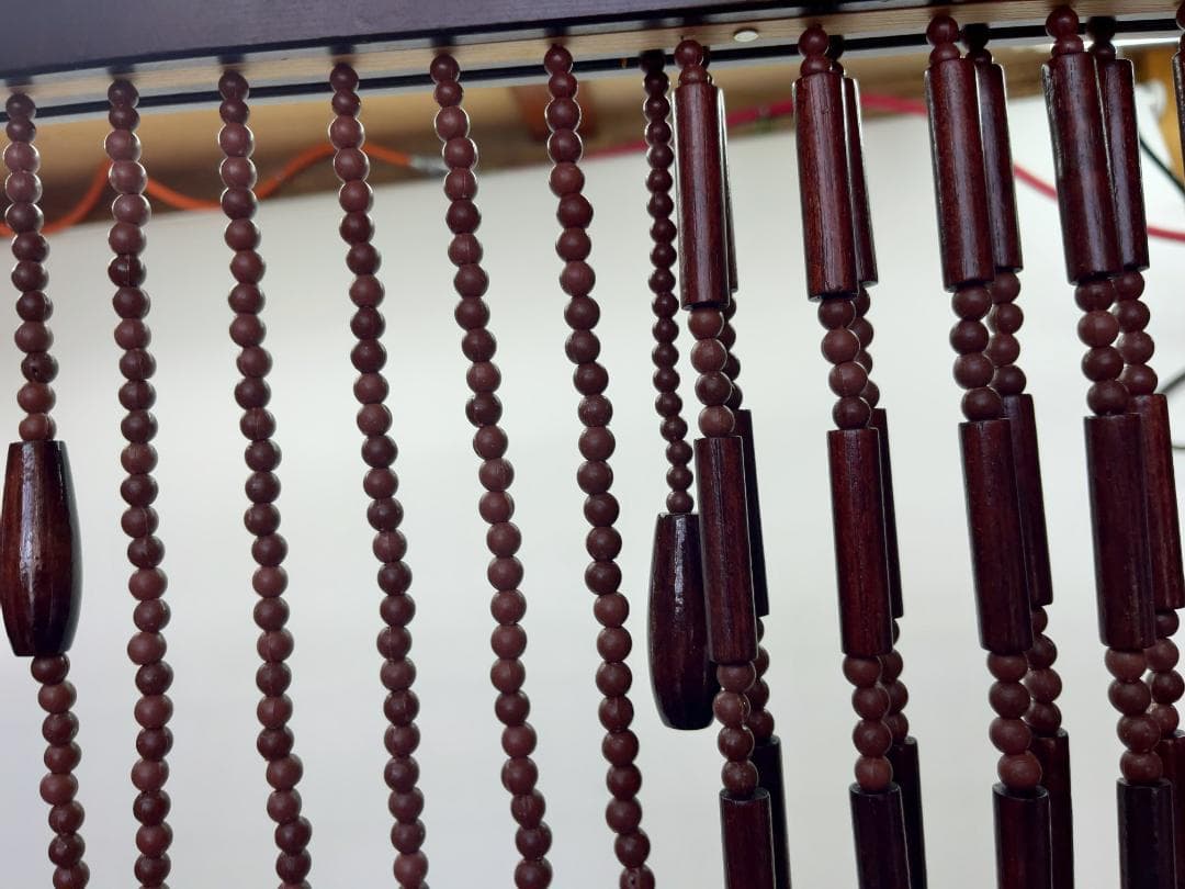 玉のれん　開閉式　すだれ　アンティーク　02c19