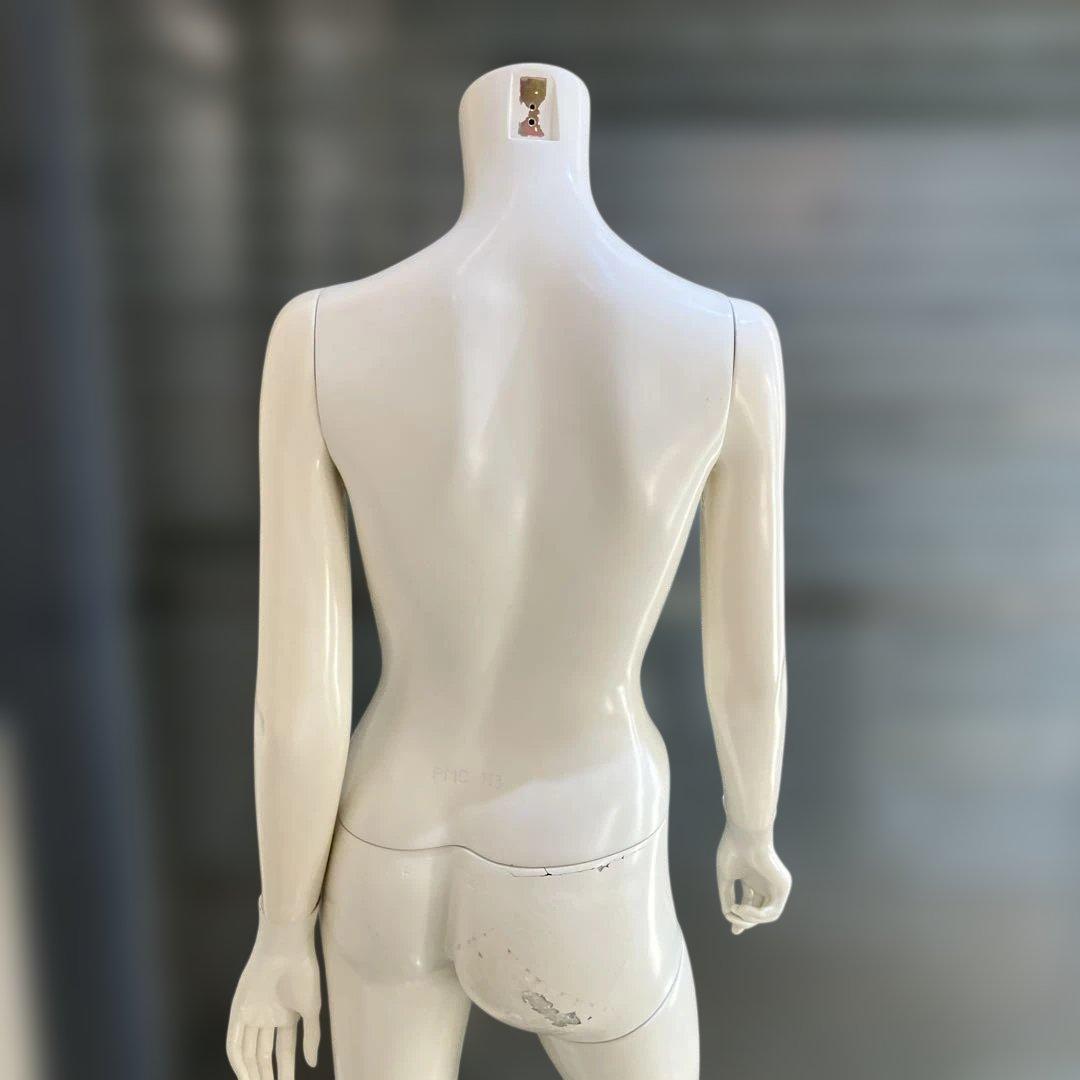 ホワイト女性用マネキン スタンド付き