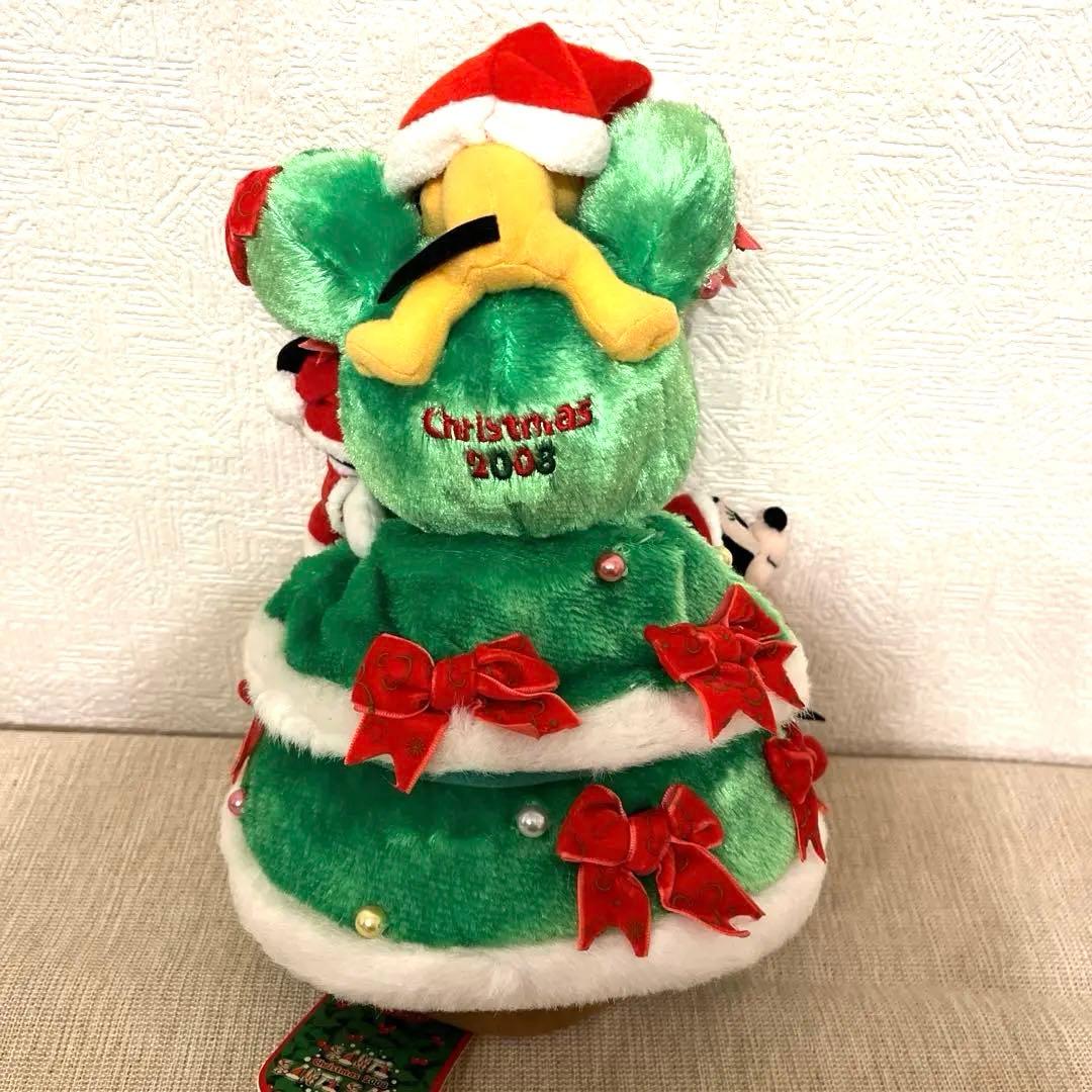 レア‼️希少タグ付きミッキープルートミニー クリスマスツリーぬいぐるみ2008年製