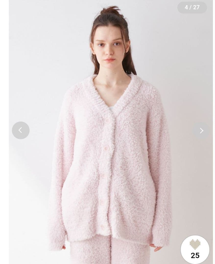 人気 ジェラピケ ベーシックジェラートカーディガン＆ロングパンツSET