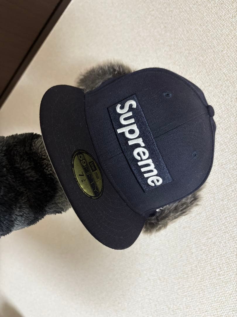 supreme 59FIFTY キャップ ファー付き 7 3/8 キャップ
