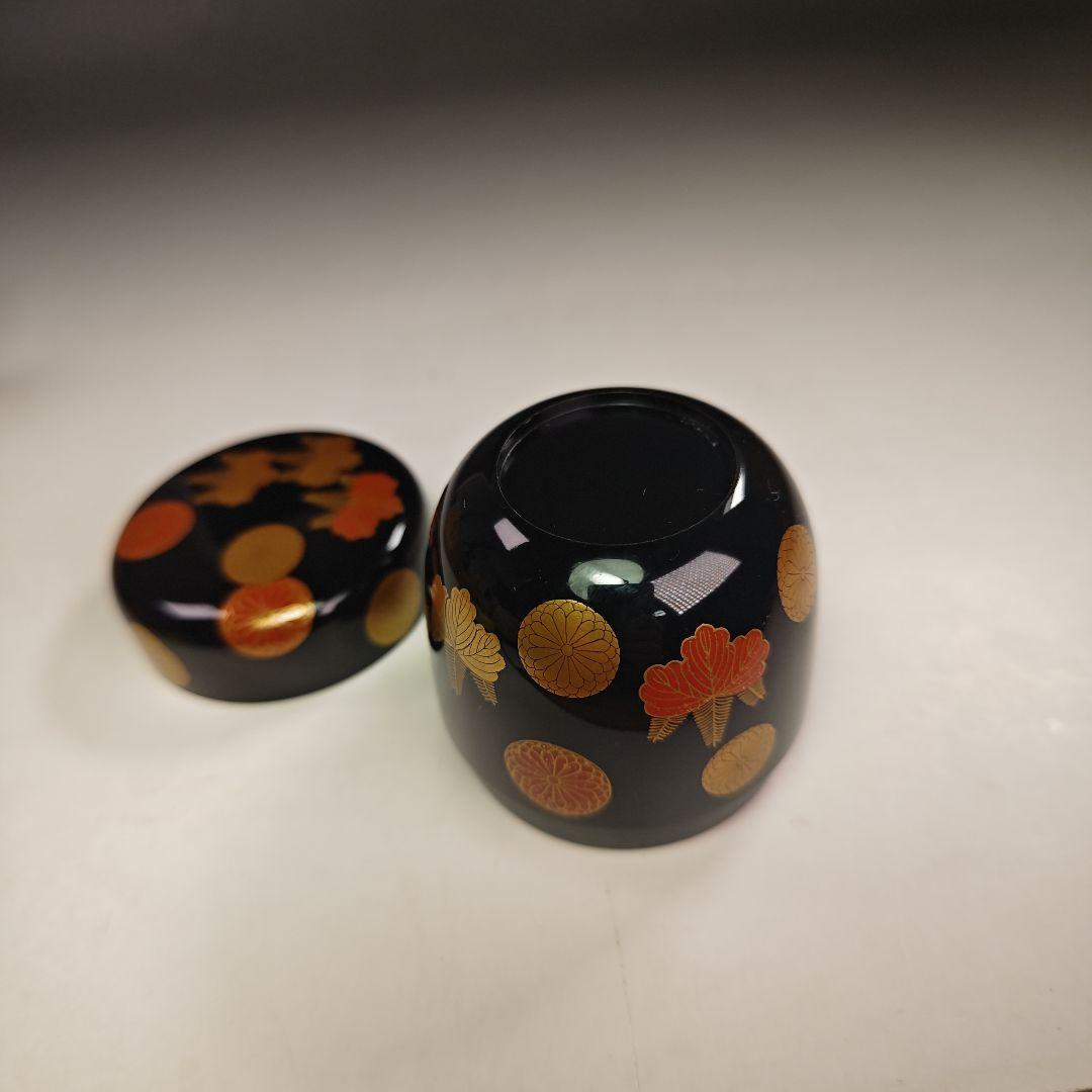 イ821 棗『鵬雲斎　花押　極箱』『漆匠川端近左』『菊桐　大棗』茶道具