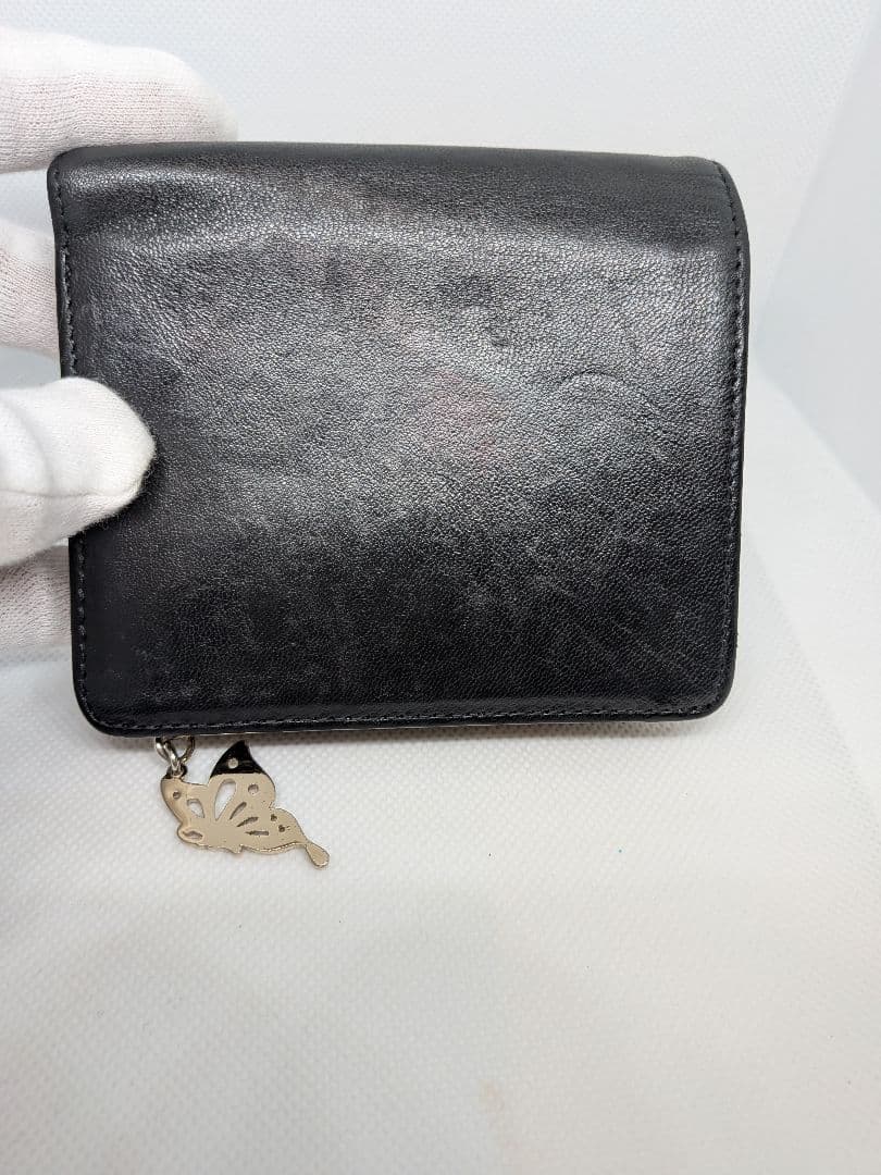❦ANNA SUI ❦　ブラック 二つ折り財布 ✯星月✯デザイン