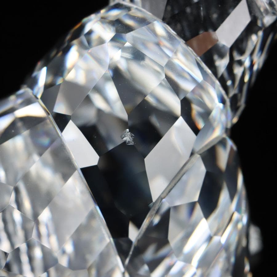 Y2435-10 スワロフスキー クリスタル グリズリー 熊 オブジェ