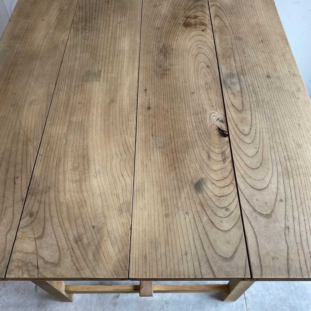 アンティーク 机 テーブル デスク 無垢材 無塗装 z414