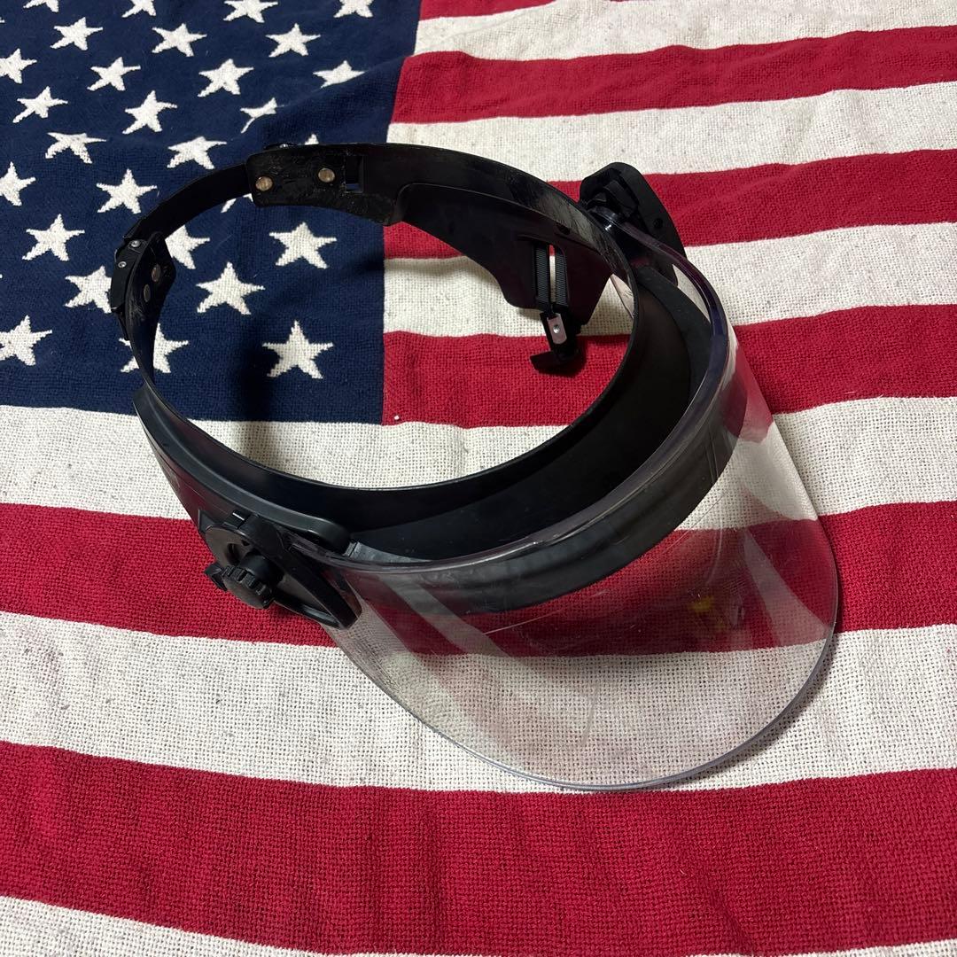 実物PAULSONフェイスシールド米警察装備CAGE CODE12858 B36