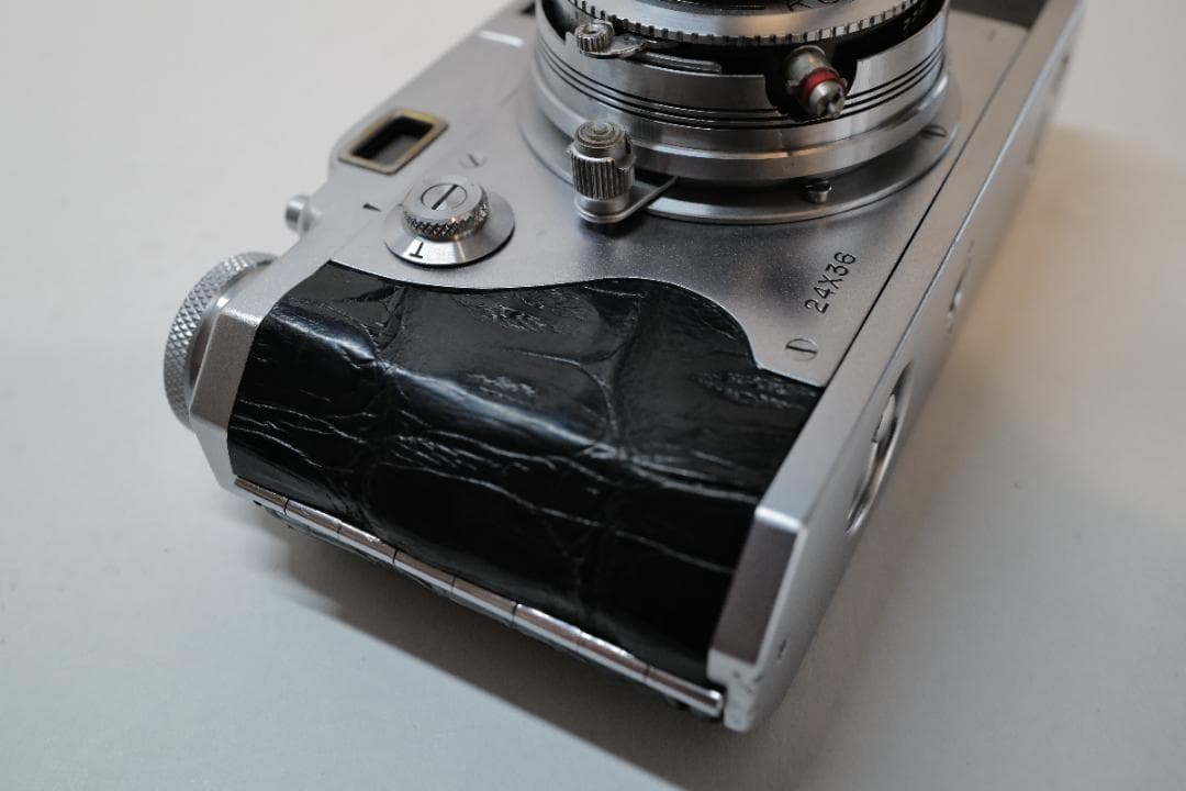 整備済 コニカ Konica II ワニ本革張替済 レンジファインダーカメラ