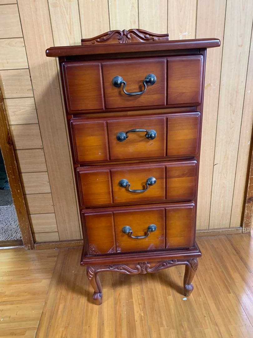 イタリアデザイン　電話台 キャビネット 猫脚 飾り棚