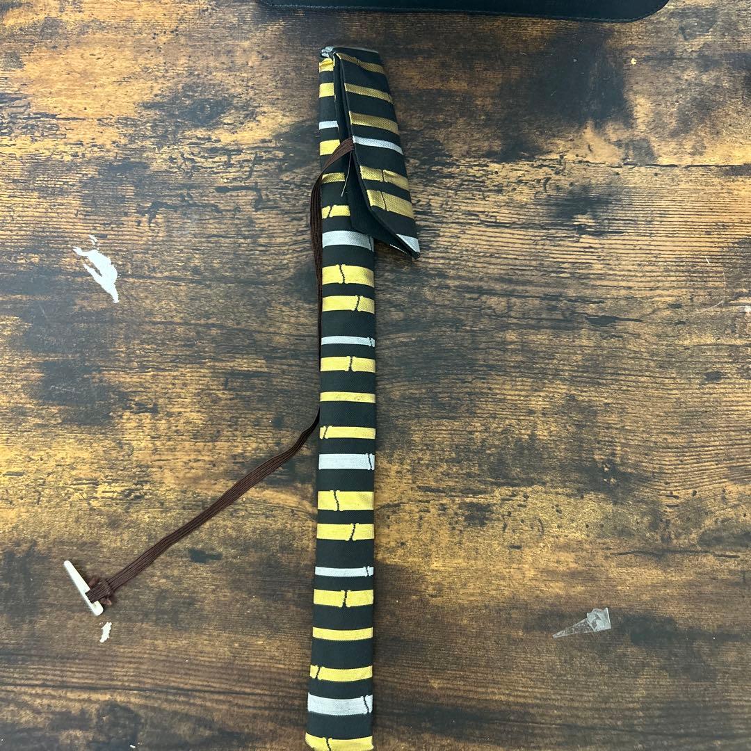 黒×黒糸×赤縁取り 篠笛 七孔七本調子 だんじり 地車