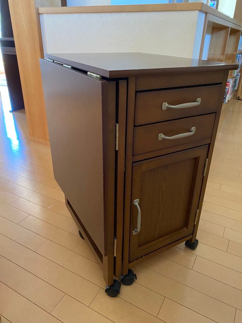 【tekkamaki816】木製ミシン台　折りたたみ式