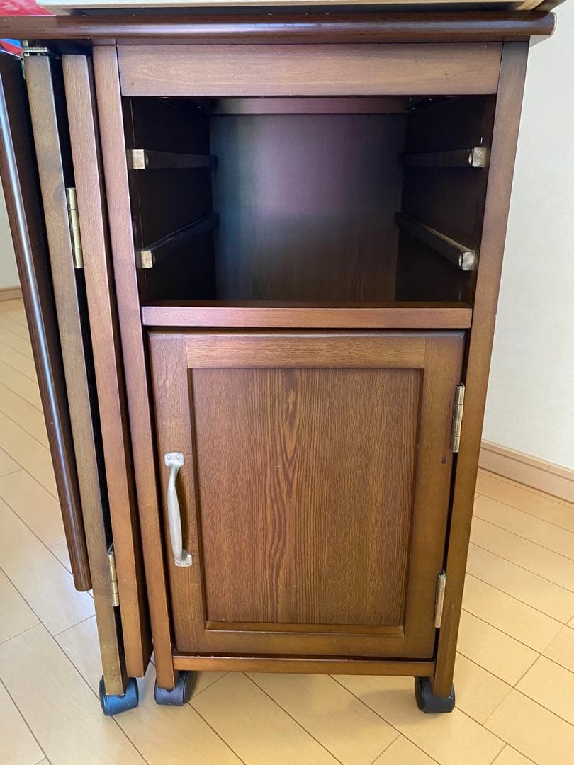 【tekkamaki816】木製ミシン台　折りたたみ式