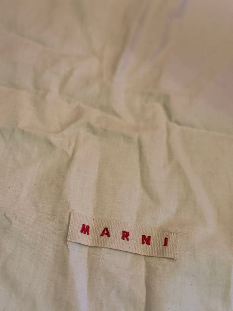 MARNI MARKET/マルニ/パープル/チェック トートバッグ/ニット/紫