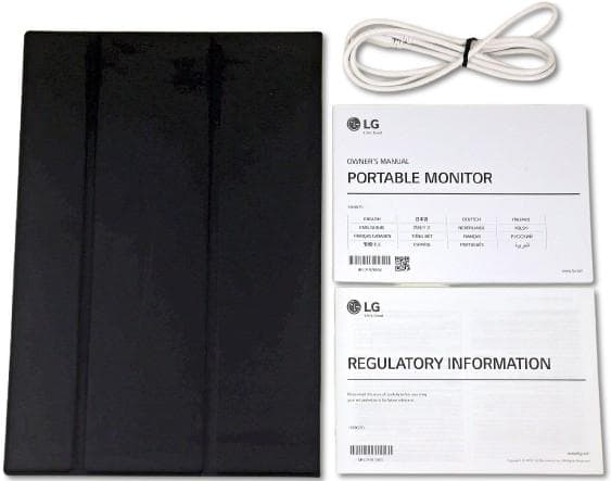 LG モバイルモニター gram +view 16MQ70　カバー付き