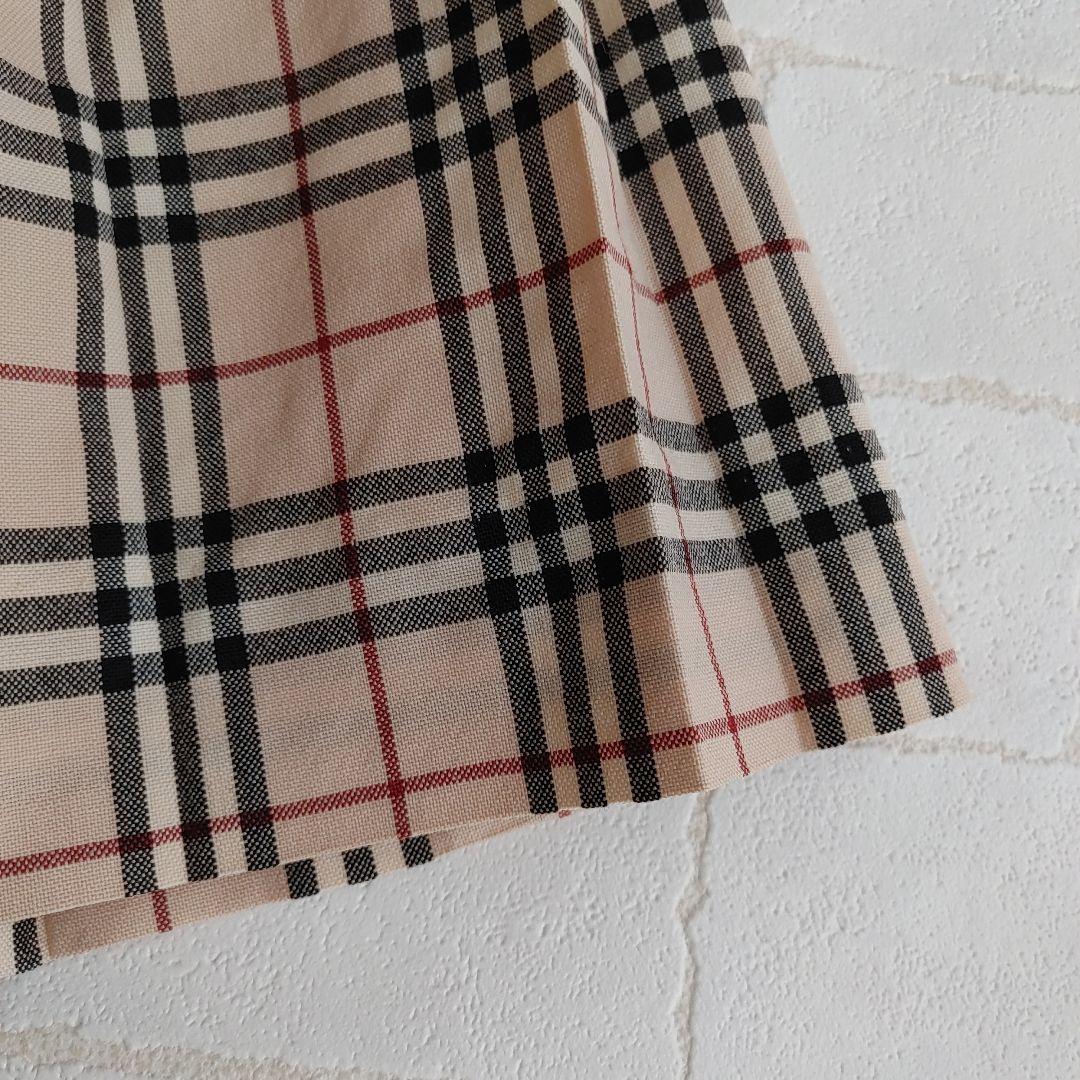 バーバリー ノバチェック キッズ プリーツ スカート 卒業式 160 美品