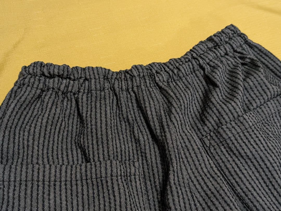 UZUIRO よろけ縞一本刺し子 スッキリサルエルパンツ