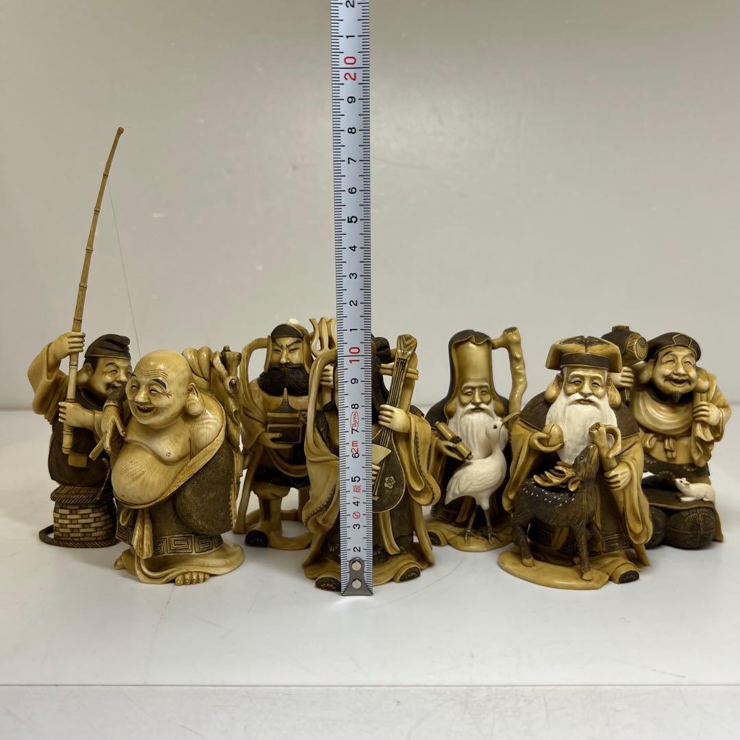 くもりちゃん専用極上和彫峰山七福神 ケース付 1485g 東キ7-1213☆2F