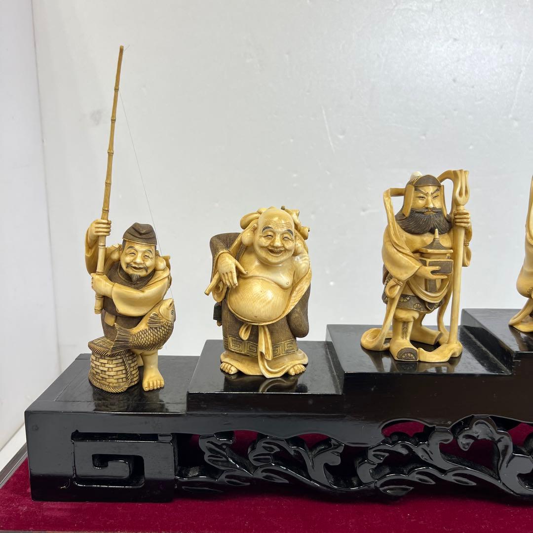 くもりちゃん専用極上和彫峰山七福神 ケース付 1485g 東キ7-1213☆2F