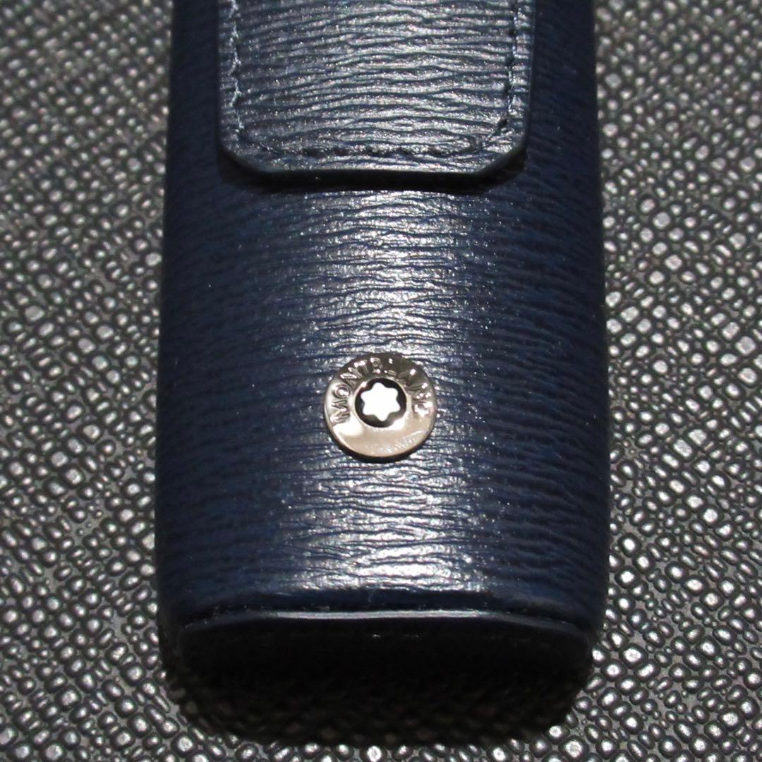 モンブラン ペンケース ペンポーチ 4810 ウエストサイド ブルー 1本用