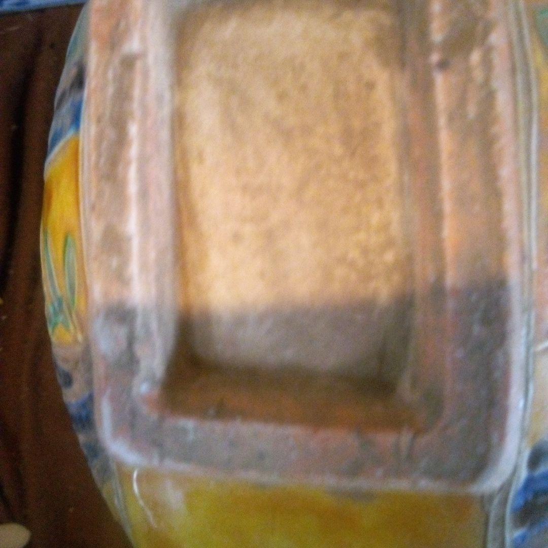 中国陶磁器　明法花壺　黄色