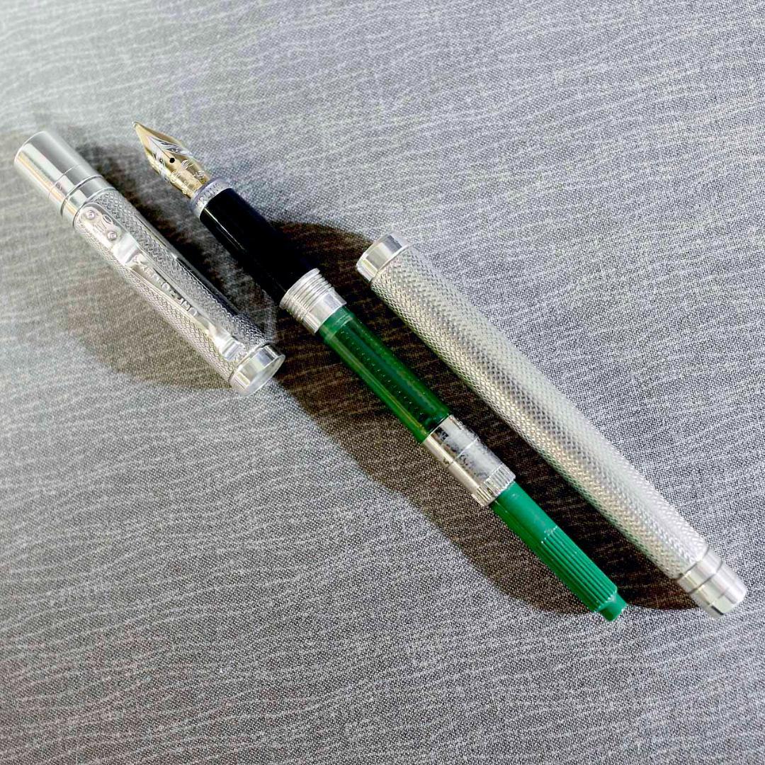 ヤードオレッド 万年筆 バイスロイ バーレイ スターリングシルバー ９２５