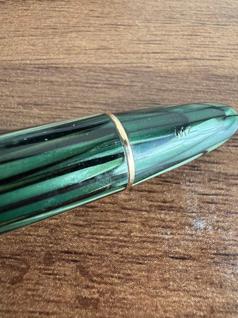 MONTBLANC モンブラン 万年筆 642 N グリーンストライプ 14金