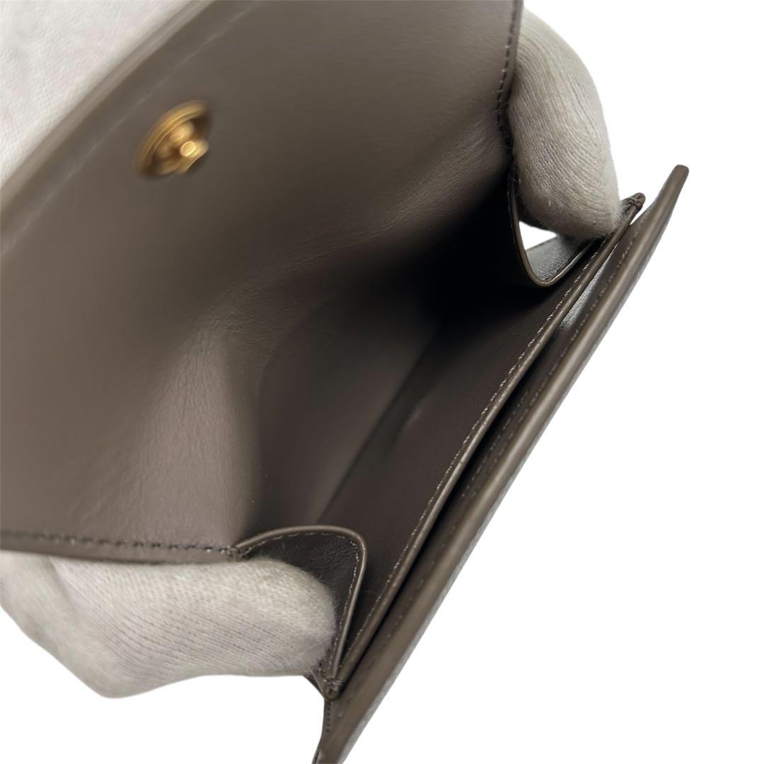 極美品 セリーヌ スモール トリフォールド ウォレット 三つ折り財布 レディース