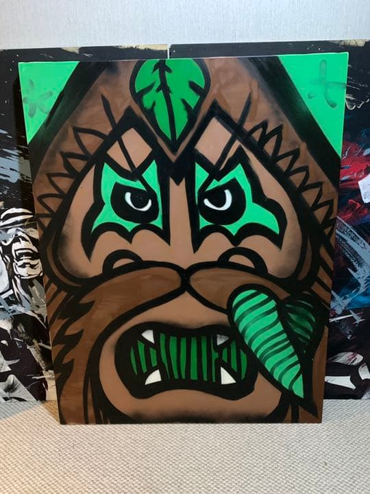 Bigfoot キャンバスアート 作品 手書き