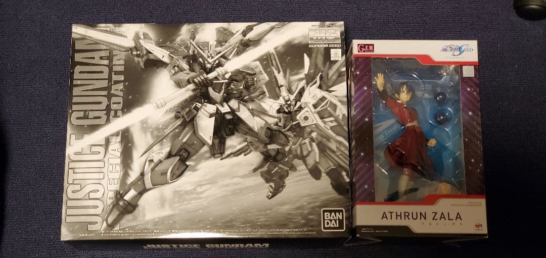 新品MGジャスティスガンダム & アスラン ザラ