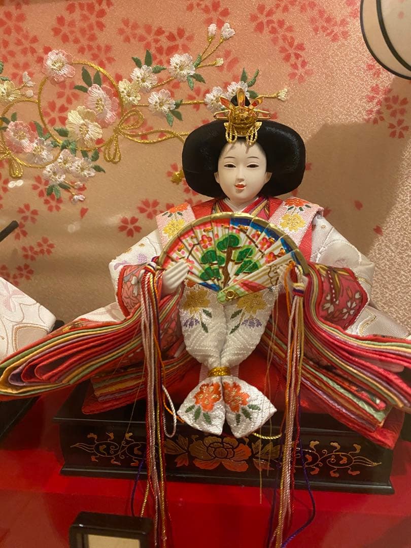 お雛様　親王飾り　ケース入り　福仙　ひな祭り　初節句