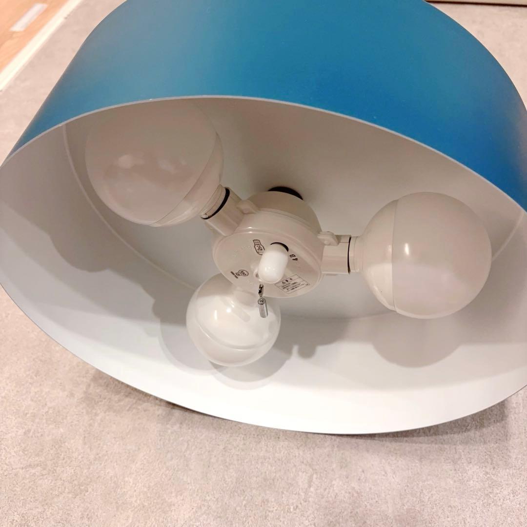 【希少廃盤】unico ウニコ 天井照明　ブルー　LED電球付　レア