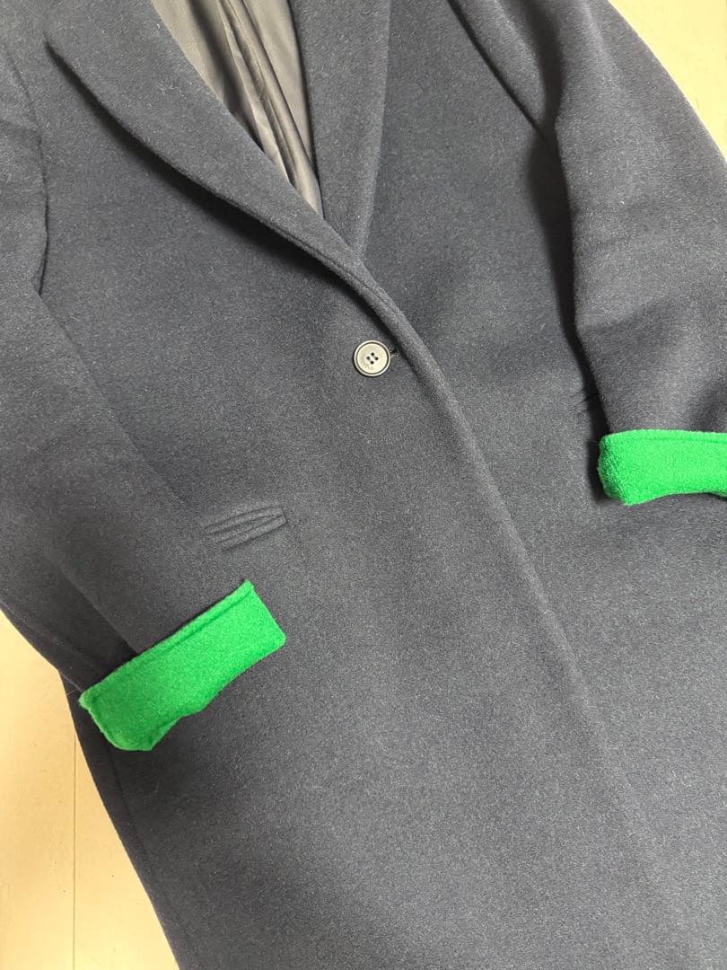 ENFOLD★ネイビー★チェスターコート★38サイズ