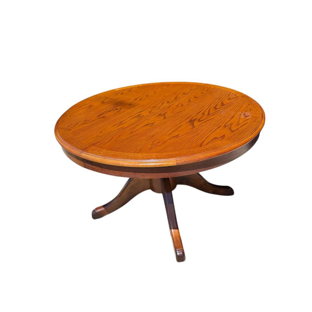 HR804 三越ブルージュ　拡張テーブル　ダイニングテーブル　丸　円　楕円