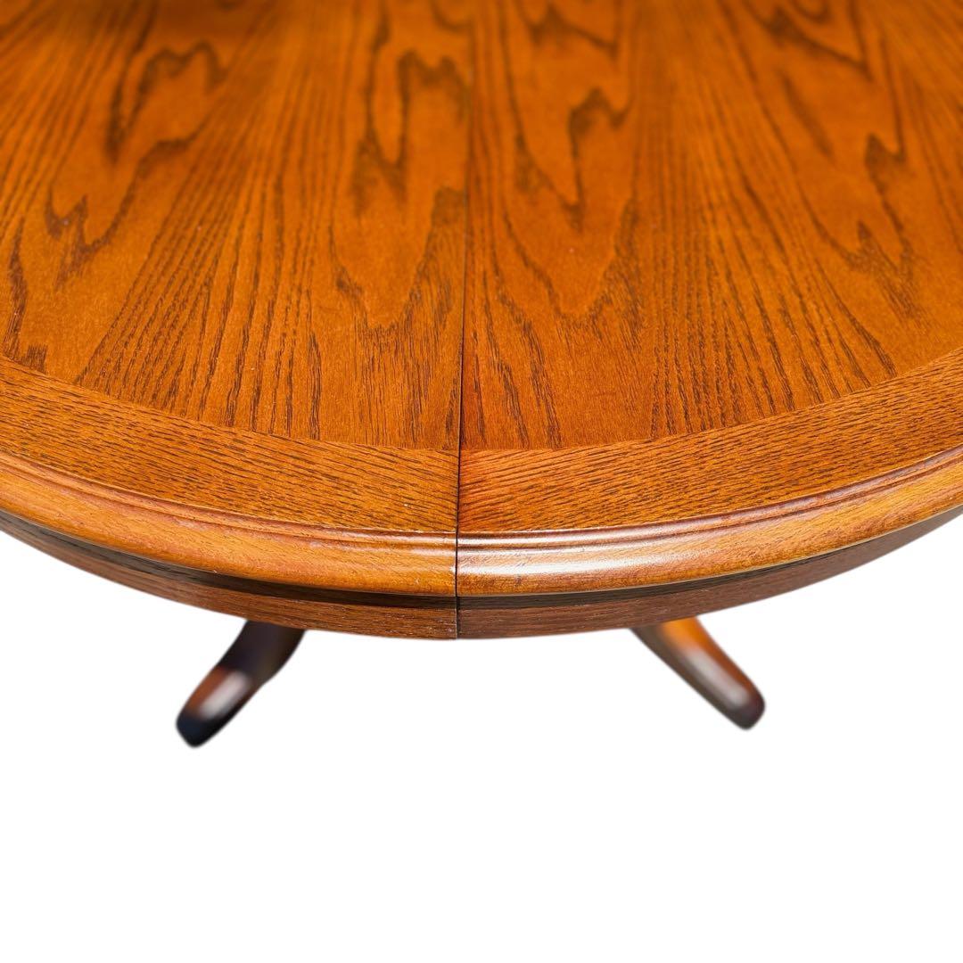 HR804 三越ブルージュ　拡張テーブル　ダイニングテーブル　丸　円　楕円