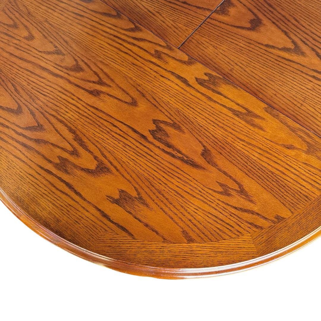 HR804 三越ブルージュ　拡張テーブル　ダイニングテーブル　丸　円　楕円