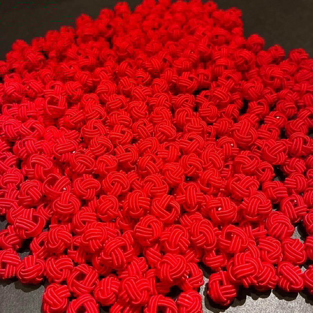 マロン　水引玉結び 赤500個