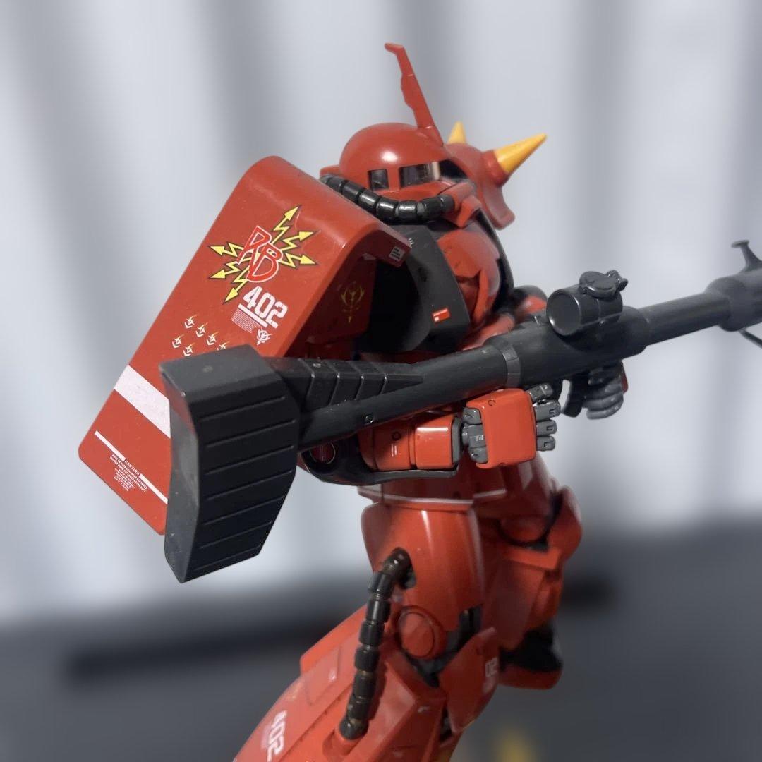 【美】MG1/100シンマツナガ専用ザクⅡと MGジョニーライデン専用ザクⅡ