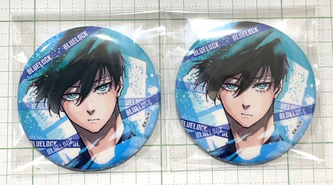 ブルーロック　糸師凛　ユニフォームナンバー　缶バッジ 2点セット