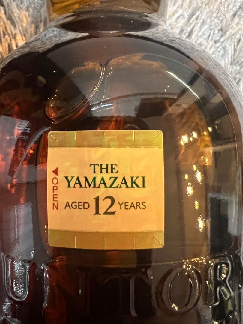 新品　小さな傷あり、山崎 12年 シングルモルトウイスキー 700ml