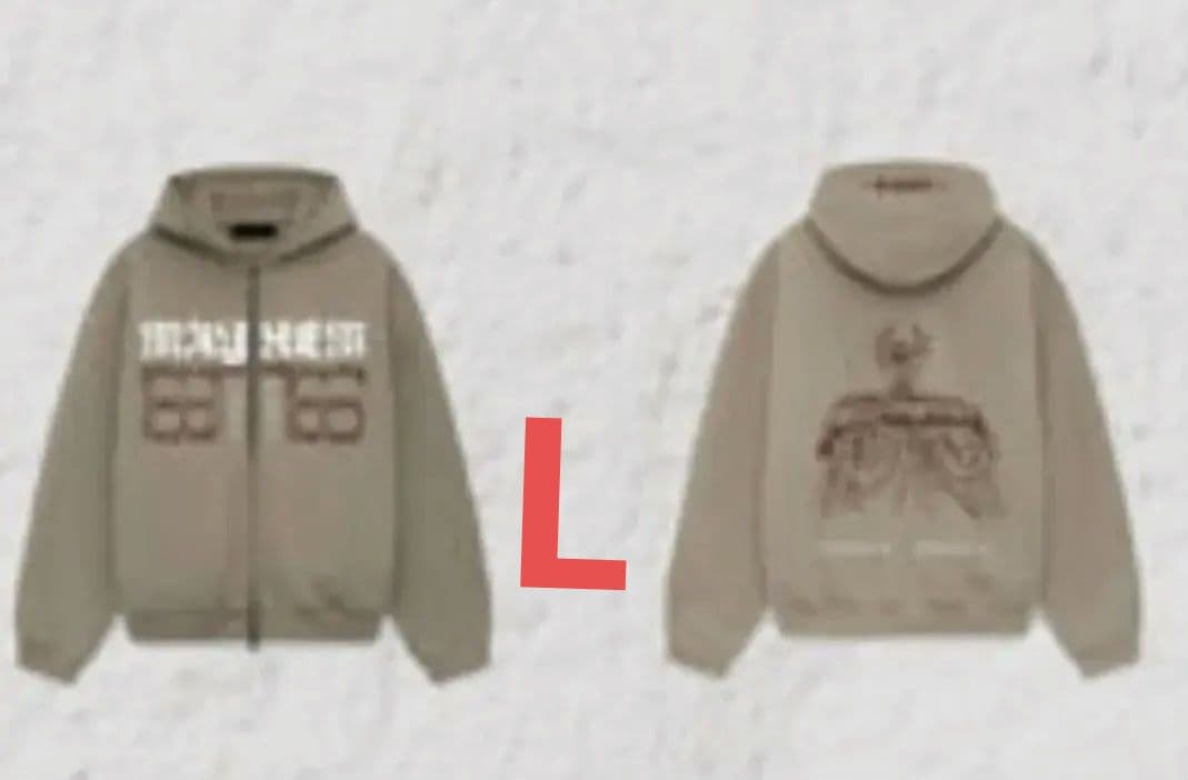 Lady Gaga The MAYHEM ZIP HOODIE　L ベージュ