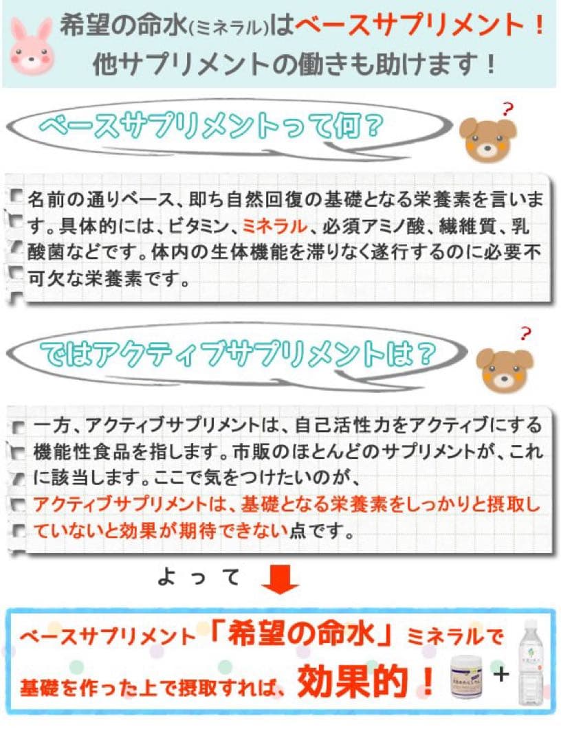 【添加物対策】楽天売上1位⭐︎希望の命水　1ℓ×2本セット
