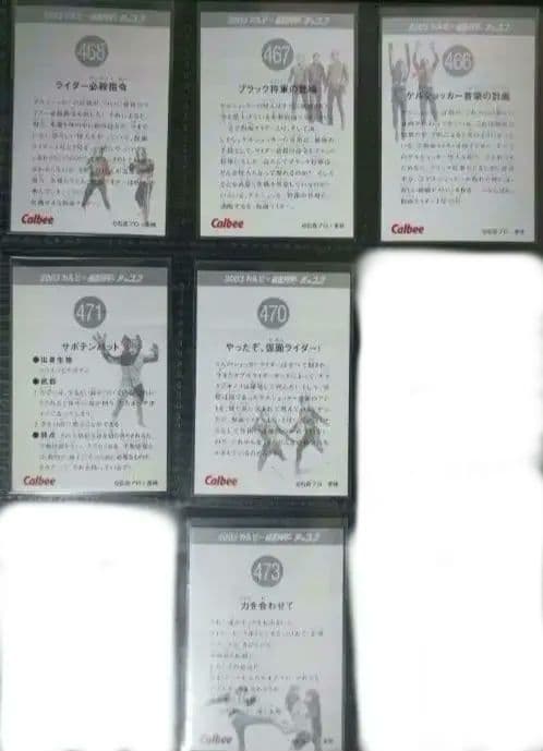 2003年 カルビー仮面ライダーカード復刻版 No.439~No528