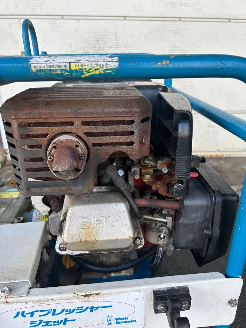 KL2★強い★ツルミ鶴見製作所エンジン式高圧洗浄機　多水量型　HPJ-680ES