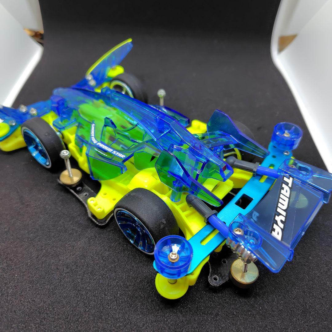ミニ四駆完成品　シューティングプラウドスタークリアーブルースペシャル