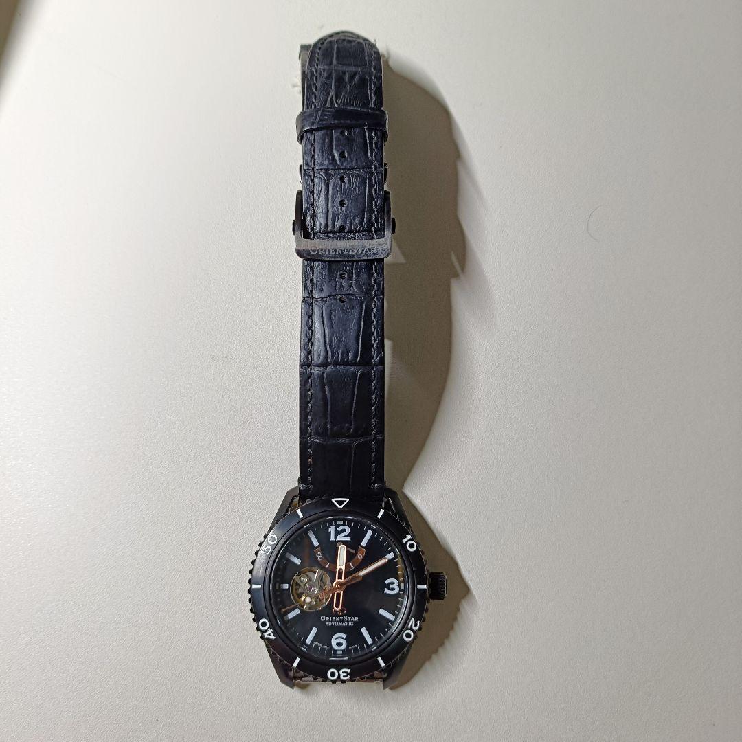 w*o様 ORIENT STAR 自動巻き ブラック腕時計