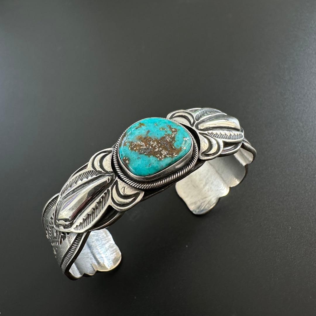 【美品】Navajo Gary Reeves イサカピークターコイズ バングル
